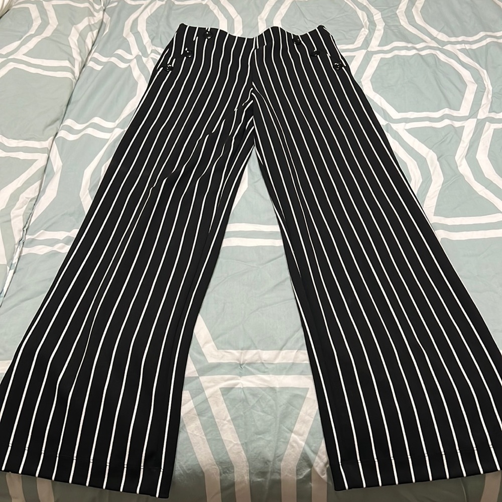 Dressy pants. Black and white